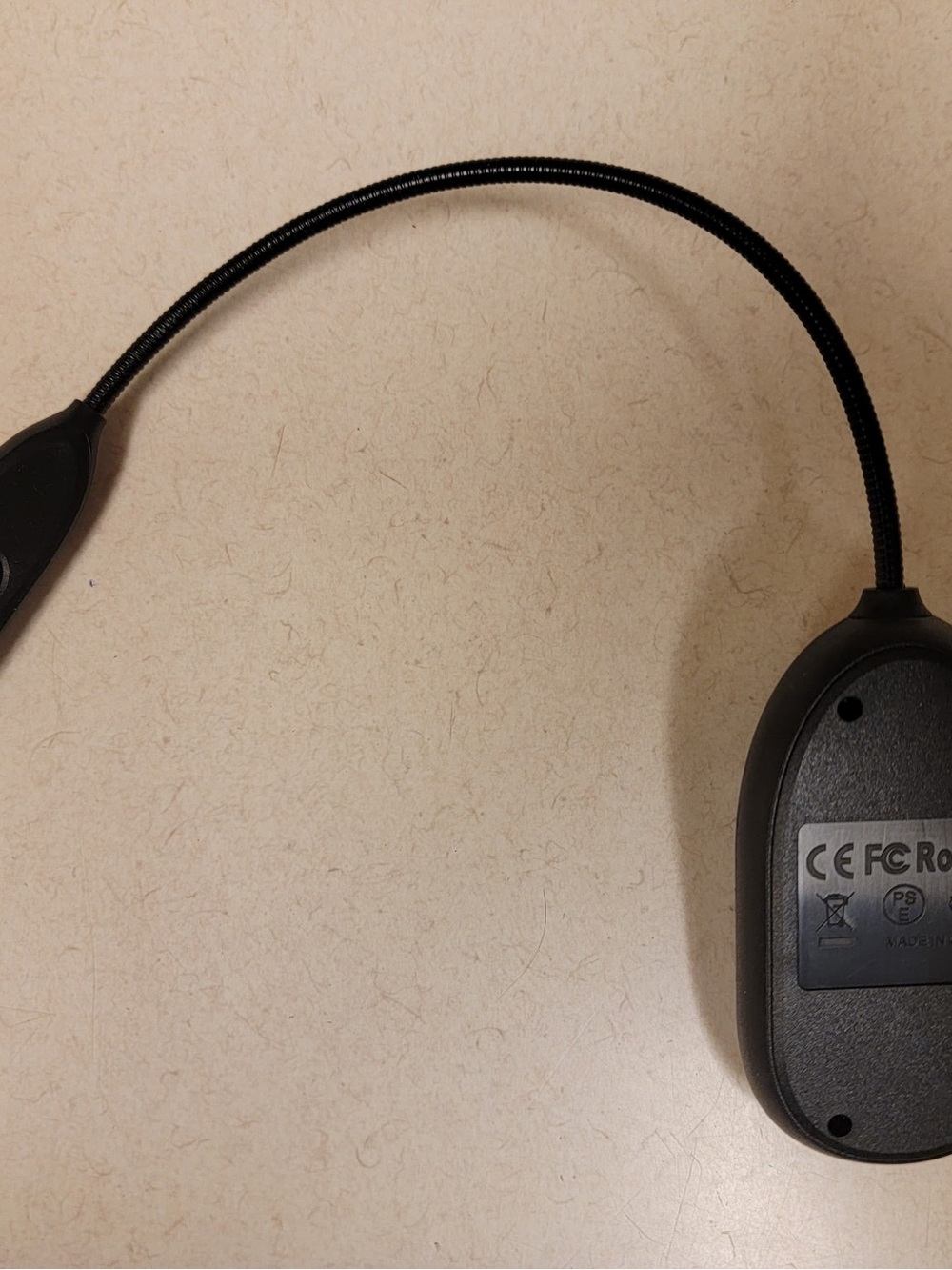 Flexible Black LED Book Light for Reading in Bed